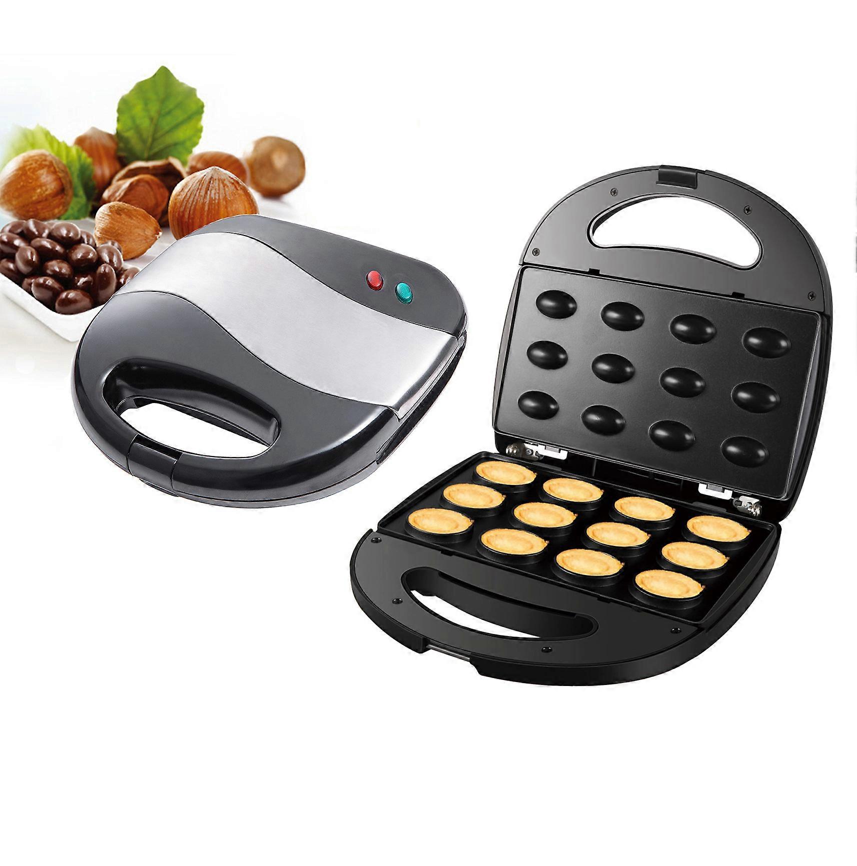 Mini Electric Automatic Walnut Cake Maker Walnut Waffle Bread Maker Sandwich Iron Toaster Baking