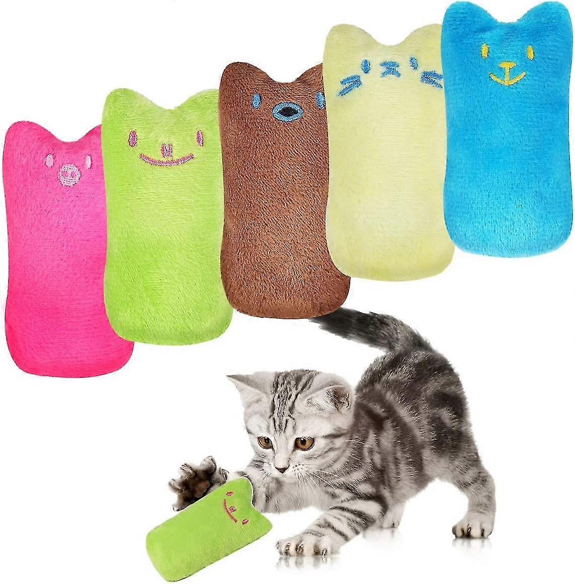 Catnip Plush Toy, Interactive Valerian Cushion for Cats, Chewing & Teeth Cleaning