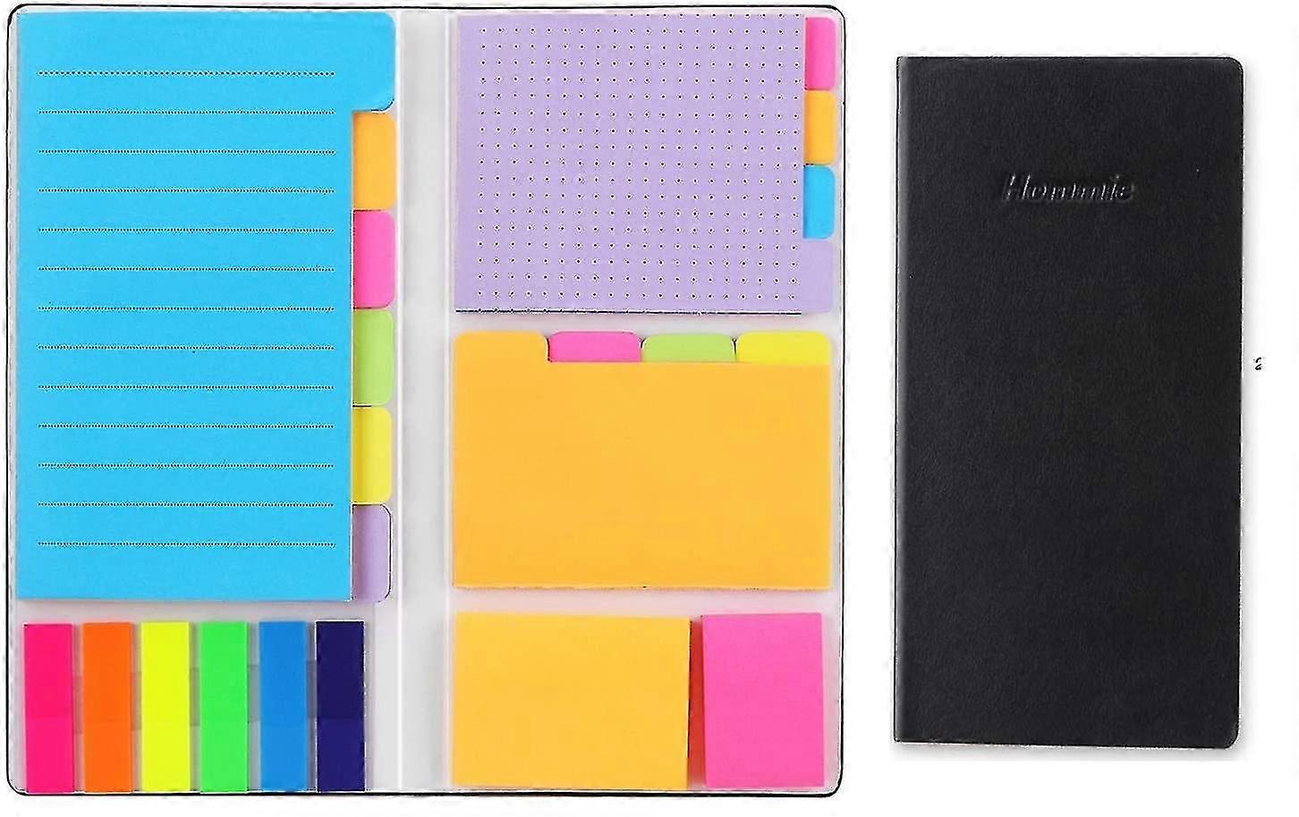 Gemdeck Sticky Notes Set, Colored Divider Self-stick Notes Pads Bundle