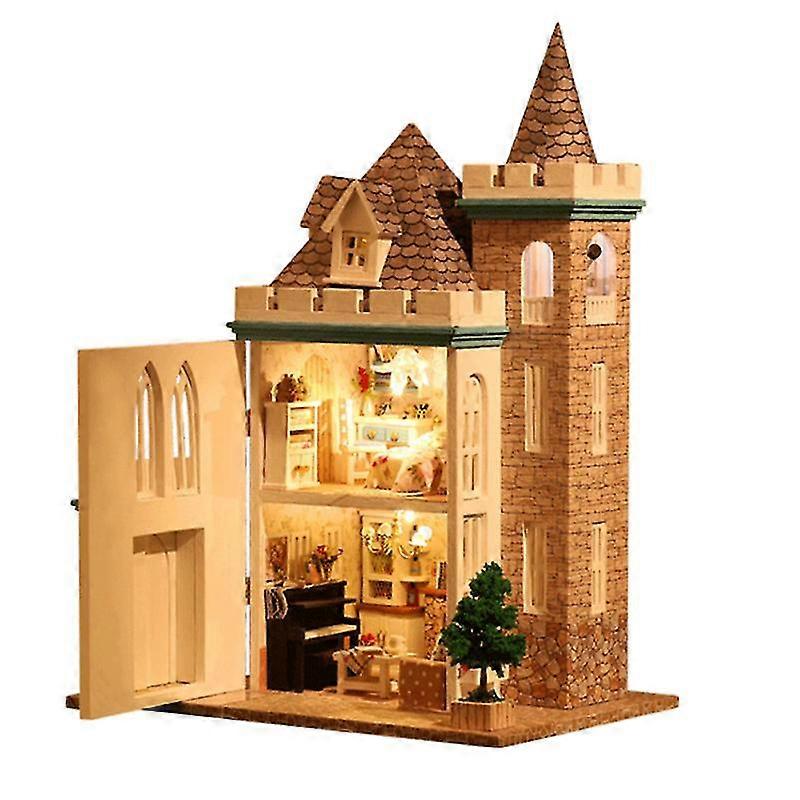 Plastic And Cloth Diy House For Playing-c