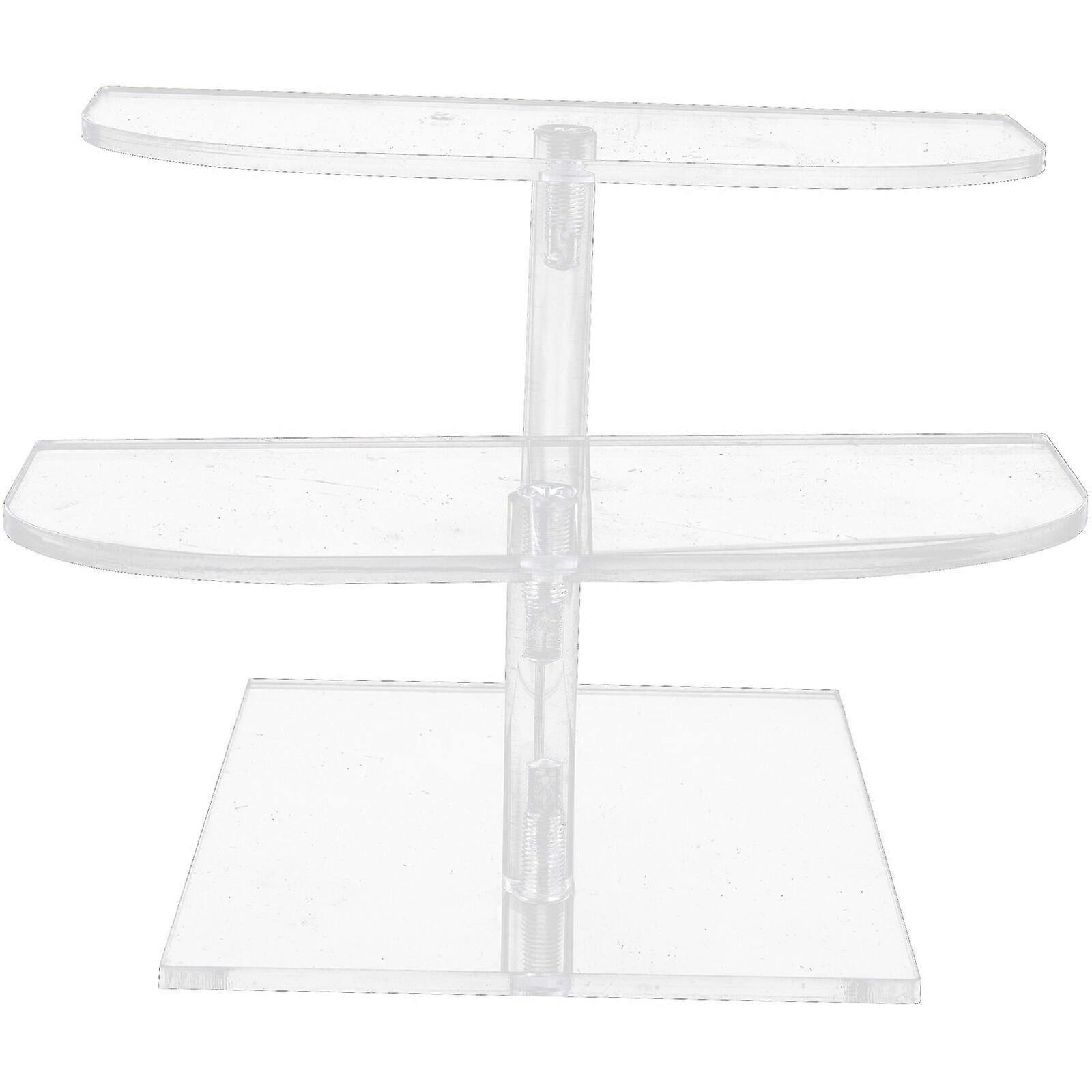 Acrylic Figures Riser Display Shelf Display Riser Perfume Organizer Tiered Glasses Display Stand