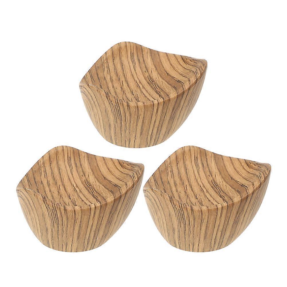 3pcs Wood Pattern Pot Cover Knobs Pan Lid Holding Handle Pot Lid Cover Handle