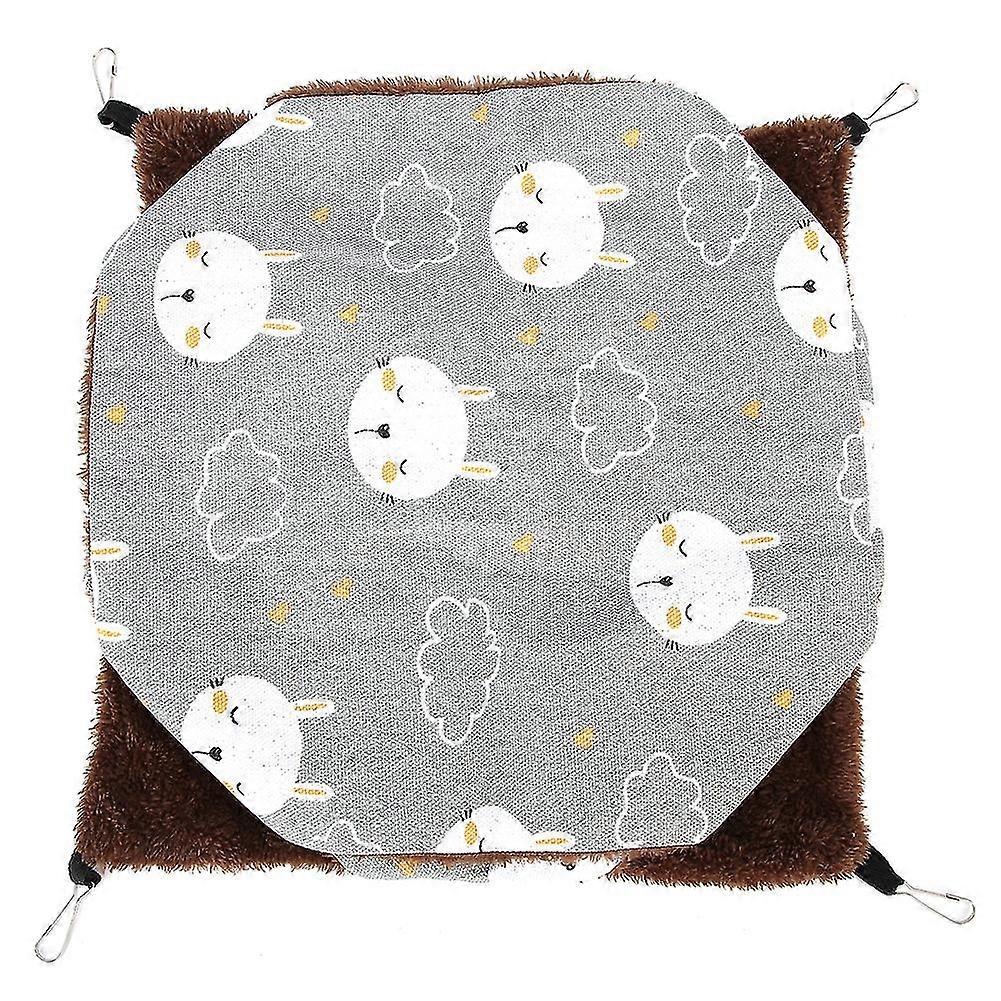 Gray Three Layer Small Pet Hammock Hanging Bed for Hamster, Sugar Glider, and Squirrels