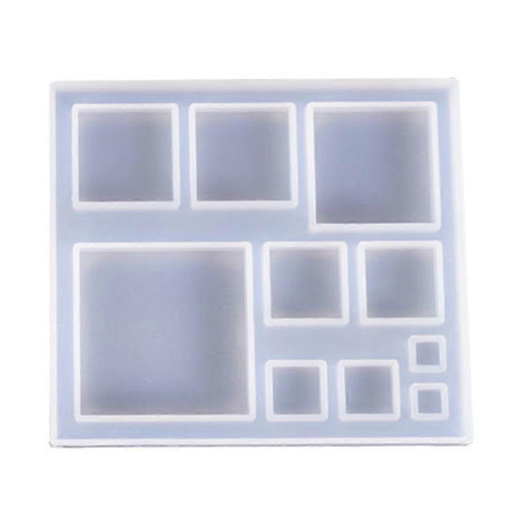  Square/Snowflake Charms Making Molds for Creative Christmas Pendant Making Mold