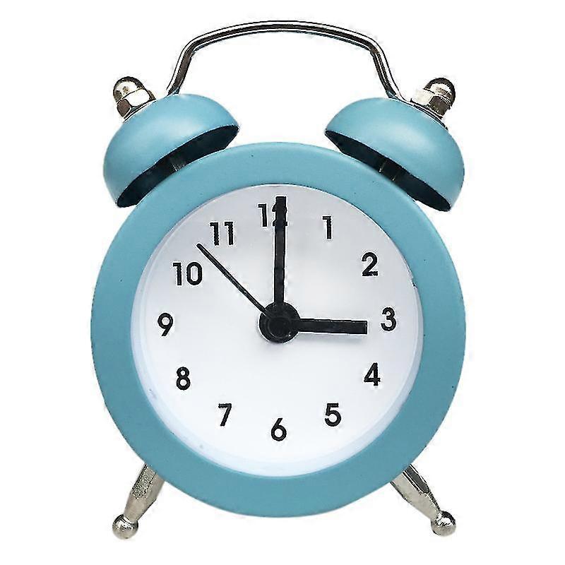 Mini Alarm Clock, Bedside Clocks Battery Operated Non Ticking Table Clocks, Bedroom Retro Alarm Clock Simple Loud Vintage Alarm Clocks