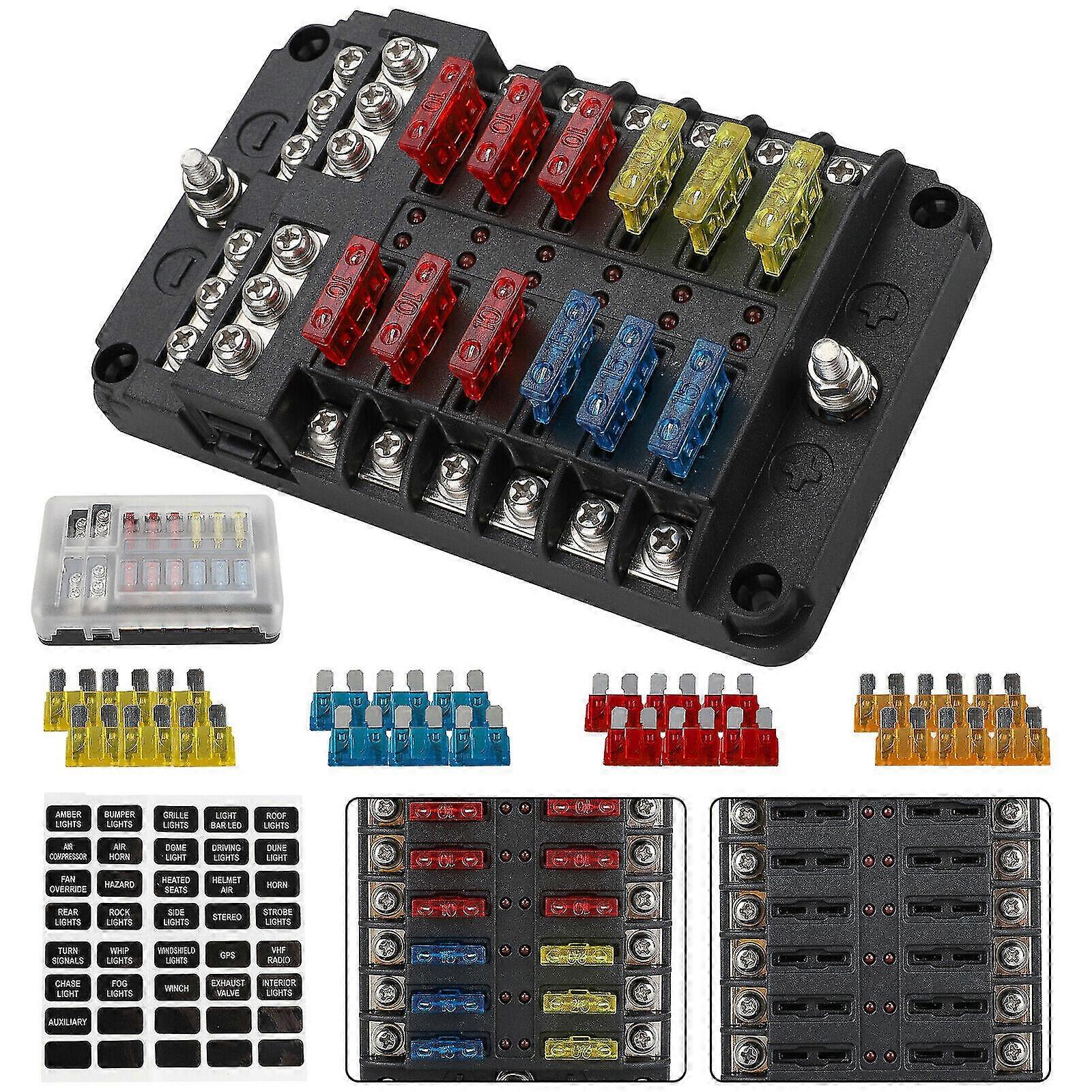 12 Way Blade Fuse Box