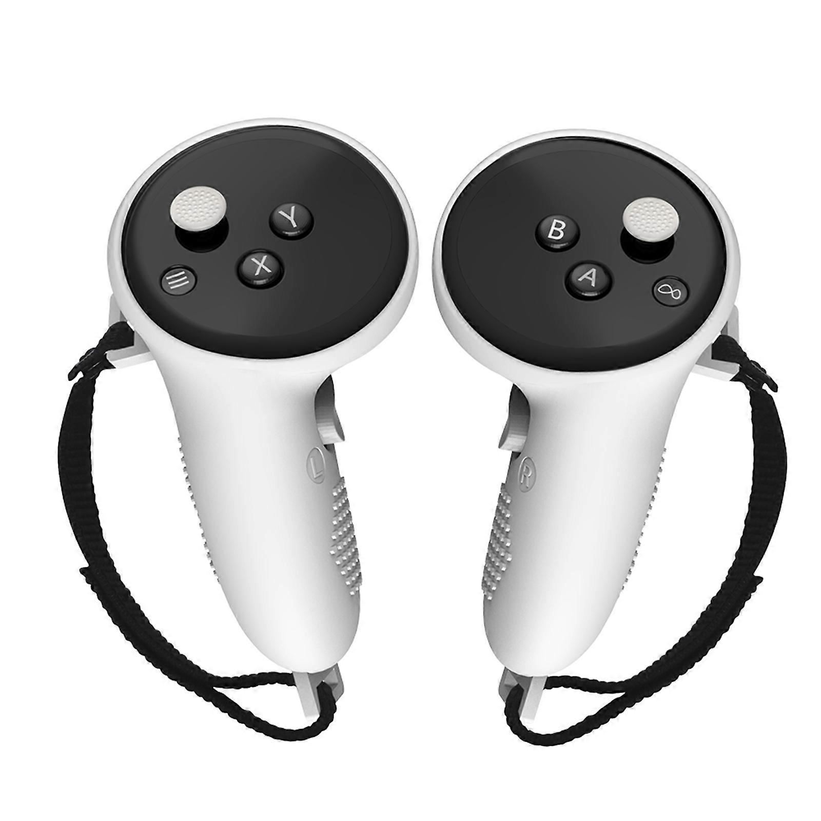 Controller Handle Grip Cover Adjustable Anti-Lost Strap Compatible for Quest 3 Accessories