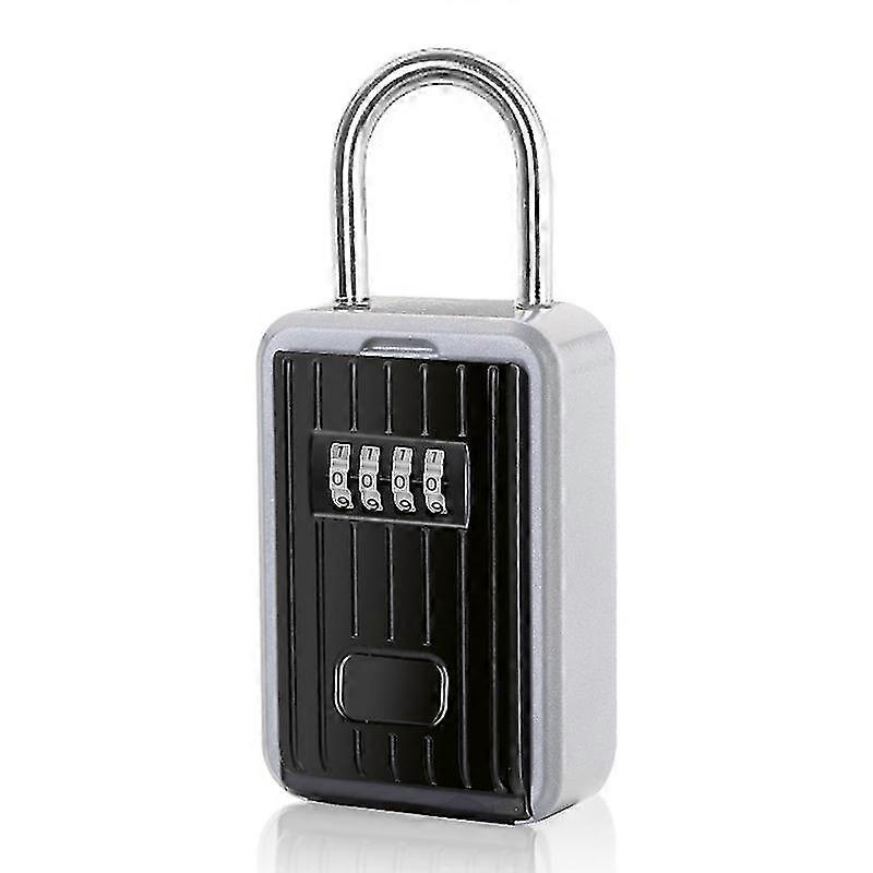 1 Piece Secure Key Box Wall Mounted Key Box With 4 Digit Numeric Code, Extra Large Lock Box Outdoor Key Safe