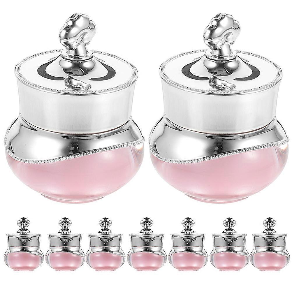 9pcs Cream Jar 5g Refillable Cream Container Travel Cream Subpackaging Container