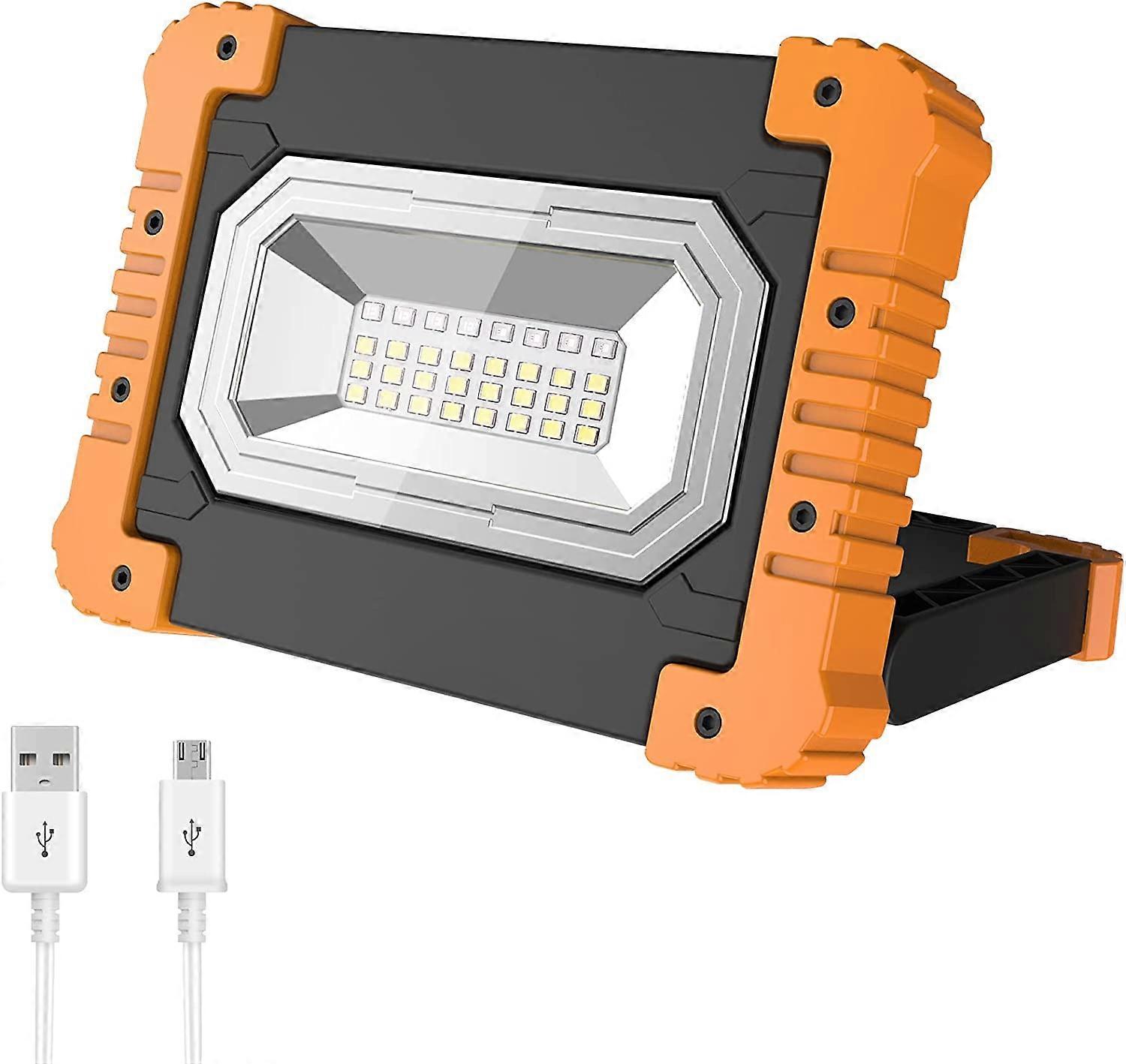 LED Portable LED Work Light, USB Rechargeable Flood Light