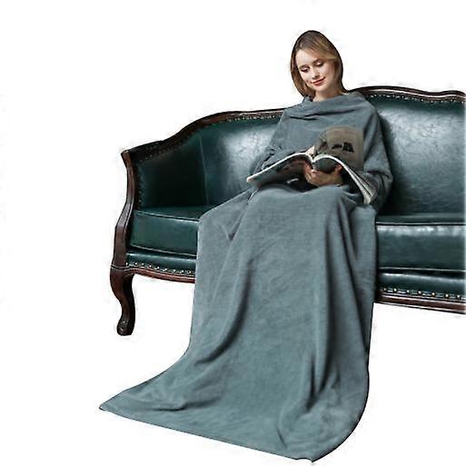 Wearable Blanket with Sleeves and Pocket Soft Cosy Blankets Lazy Quilt