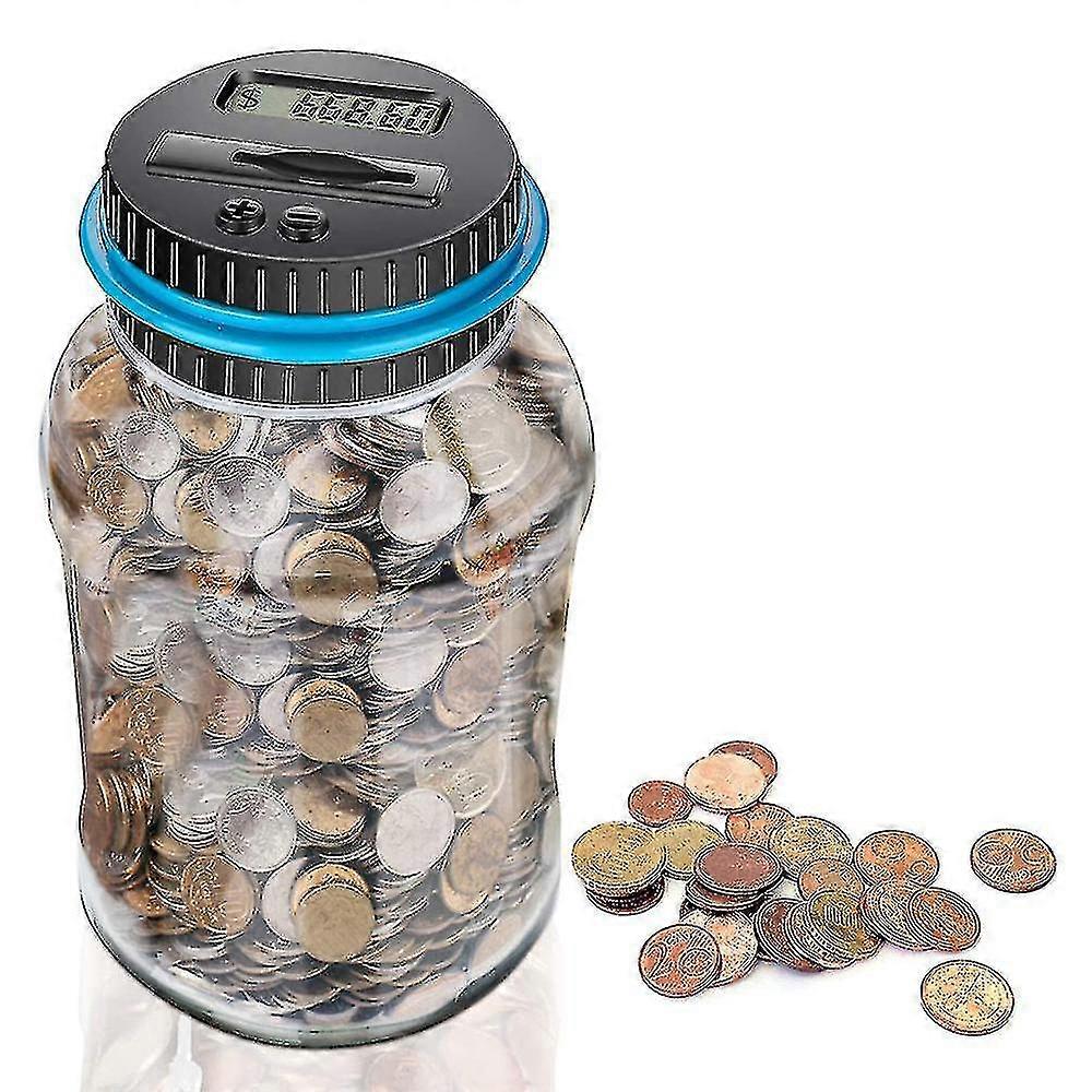 Digital Counting Money Jar,big Piggy Bank,piggy Bank For Kids,piggy Bank Digital Counting Coin Bank,money Saving Jar,holds Over In 800,powered By 2xaa