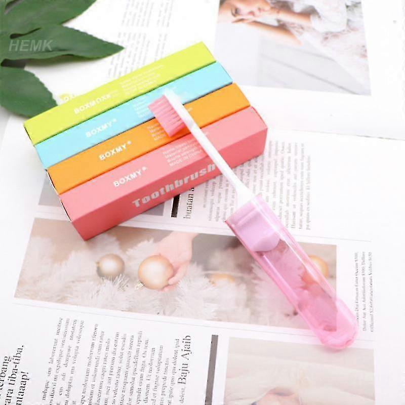 Folding Toothbrush Secure Folding Fixed Brush Head Pp Materials Not Easily Detached Oral Care