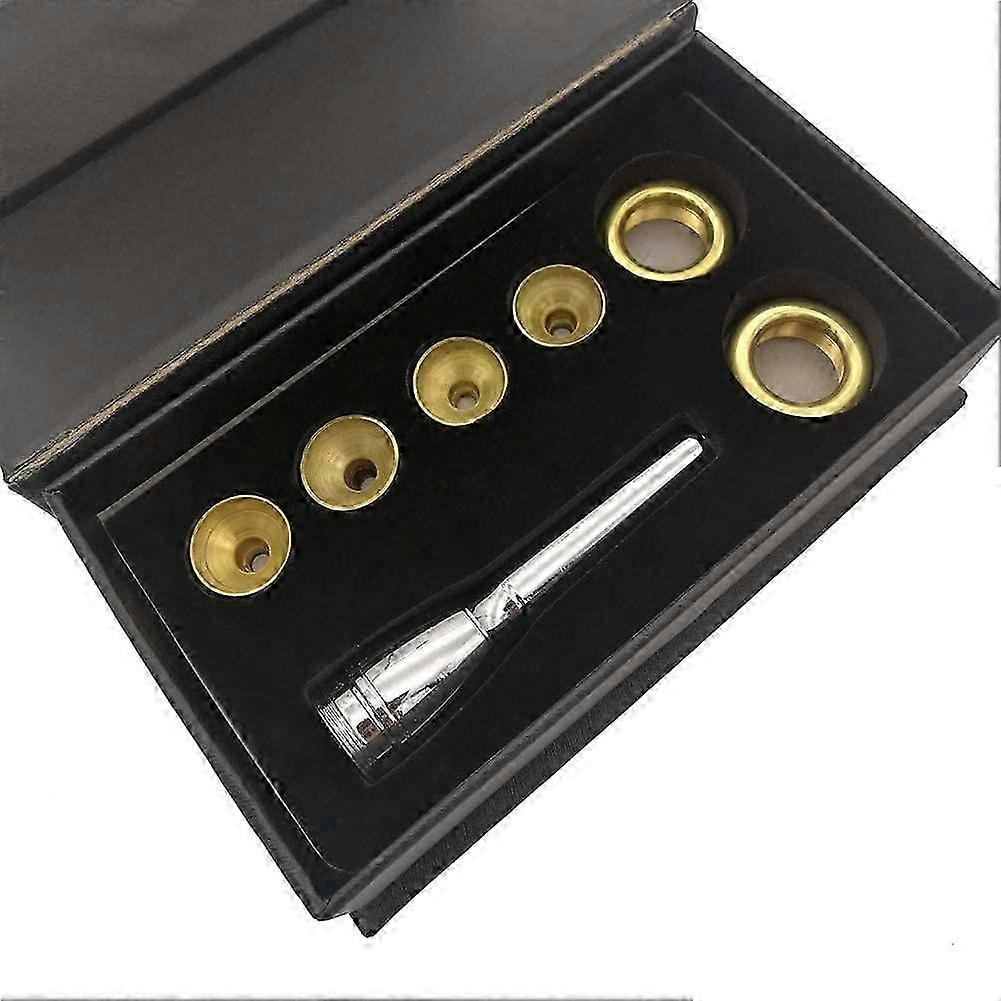 Professional Trumpet Mouthpiece 4 Headpieces Gold-Plated 3C 3B 2C 2B Set with Box Musical Instrumen