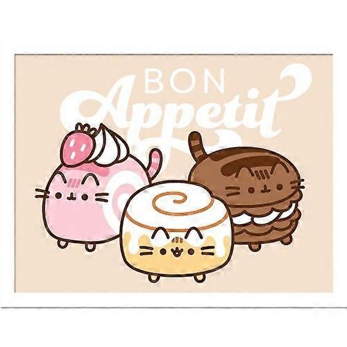 Pusheen Bon Appetit Póster Enmarcado