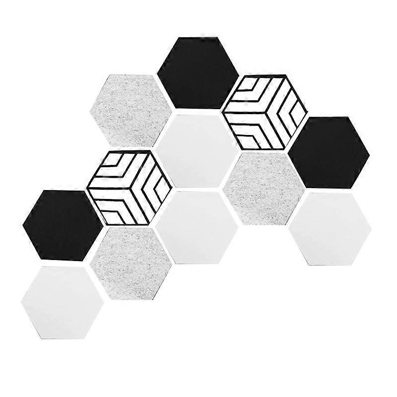 12 Pcs Self-Adhesive Acoustic Panels,Hexagon Sound Proof Panels,Sound Absorbing Panels for Recordin