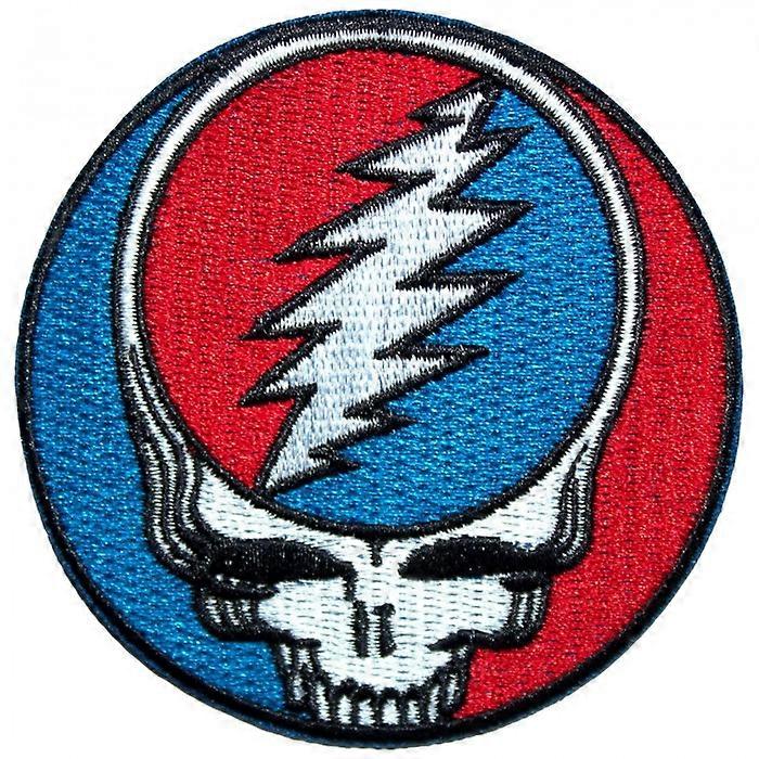Patch Clássico de Ferro Tecido Grateful Dead Steal Your Face