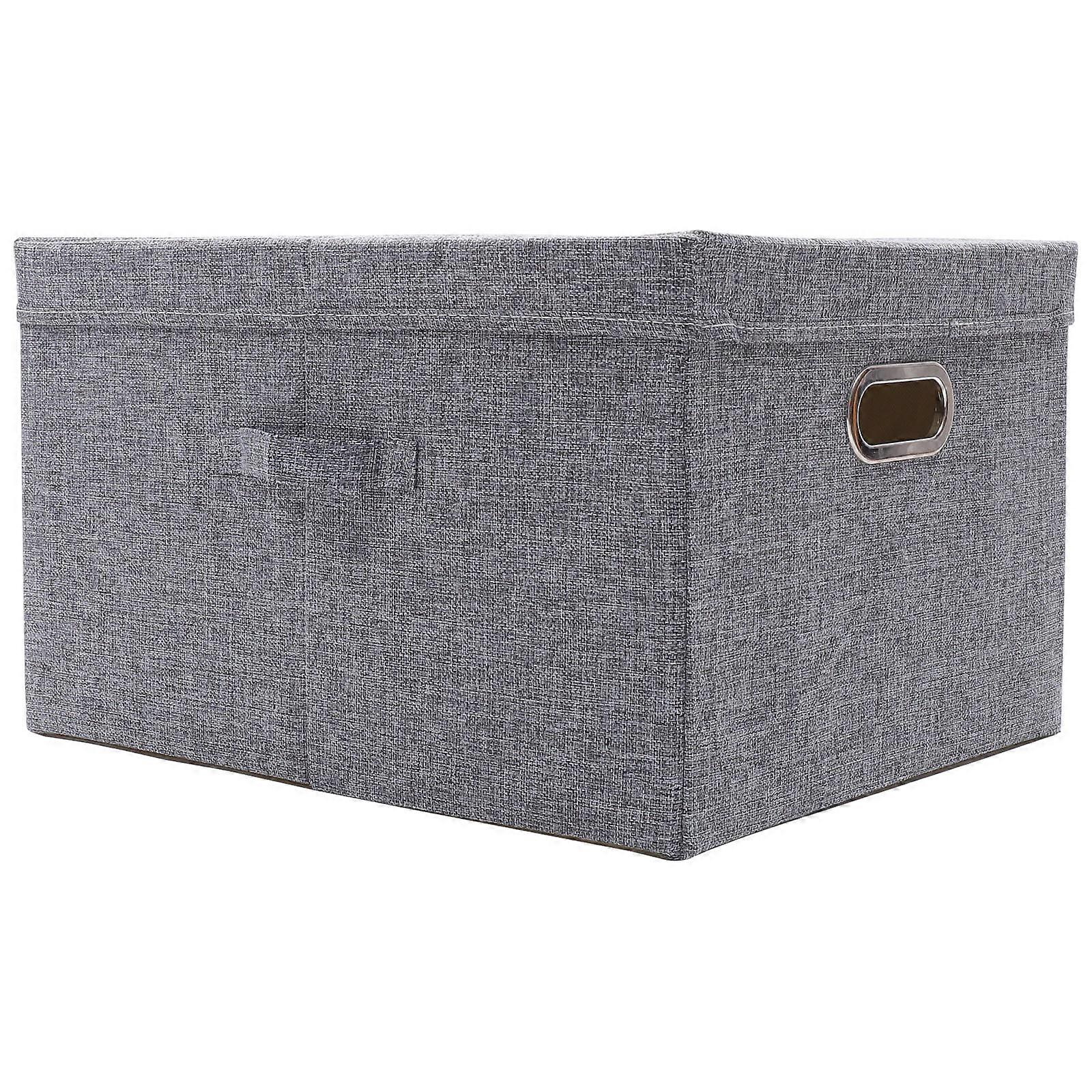 Collapsible Fabric Storage Box with Lid Storage Bin Sundries Storage Organizer