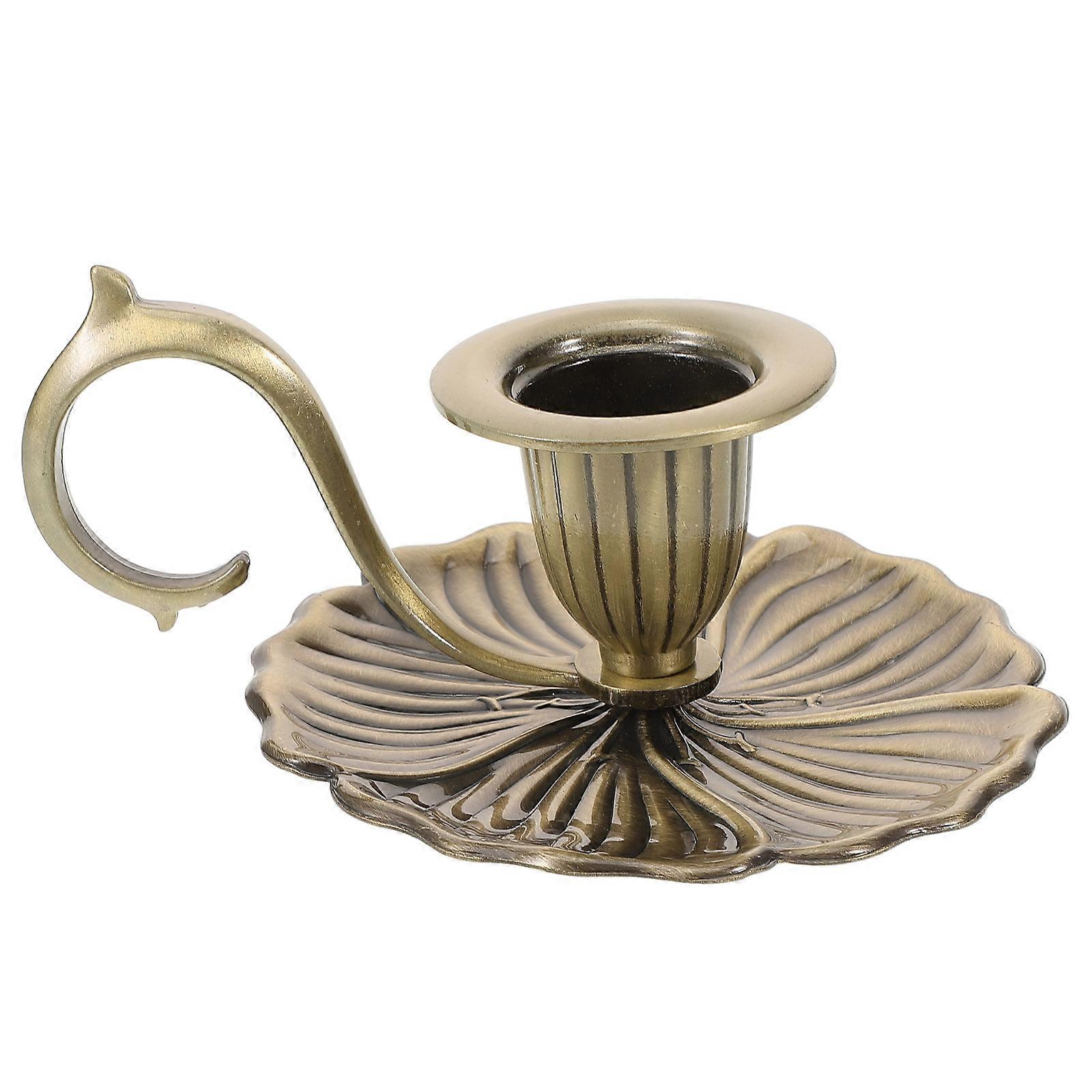 Candle Holder Metal Candlestick Holder Pillar Candle Stand Decorative Table Centerpiece