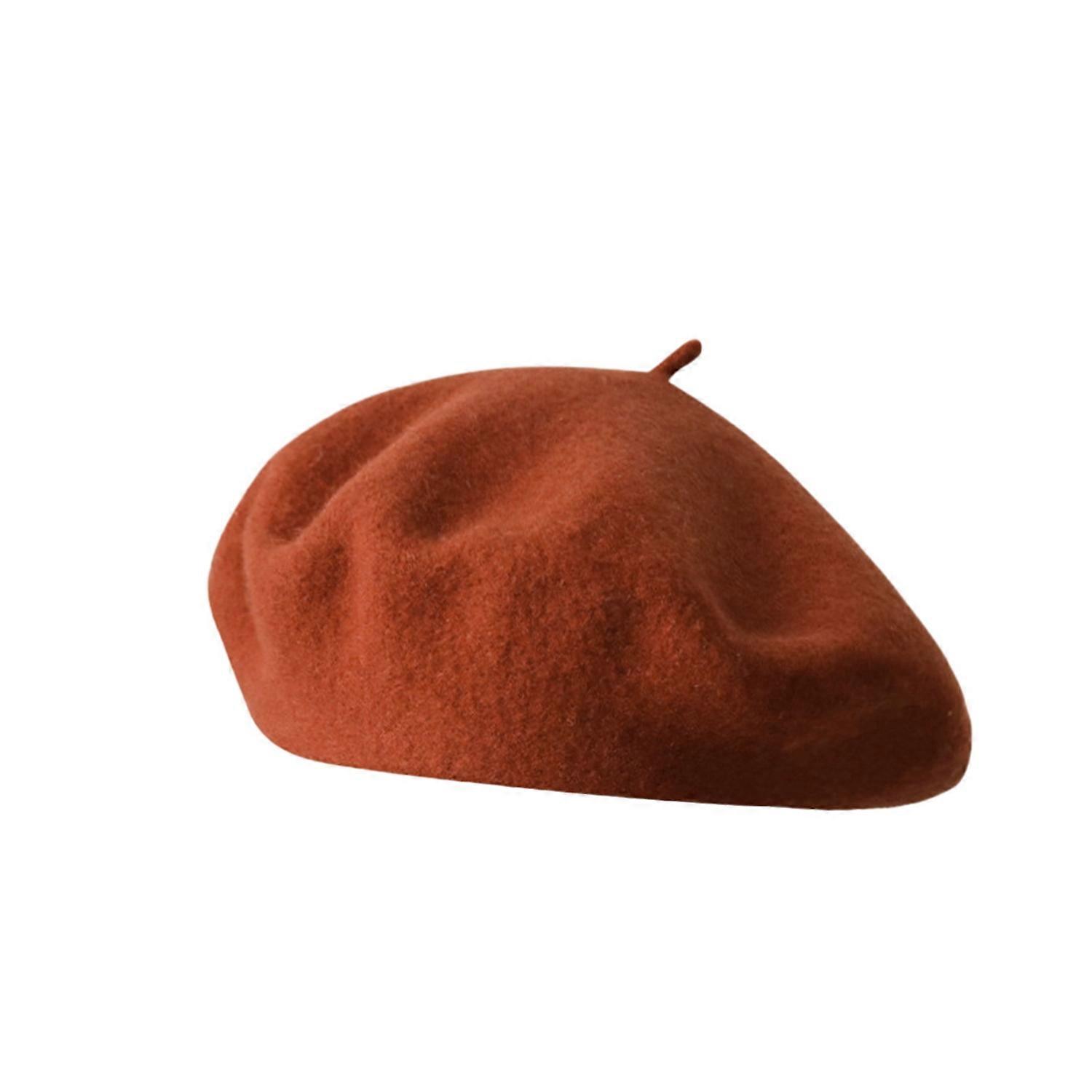 Beret Hat Solid Color High Elastic Super Soft Lightweight Thickened Decorative Polyester Autumn