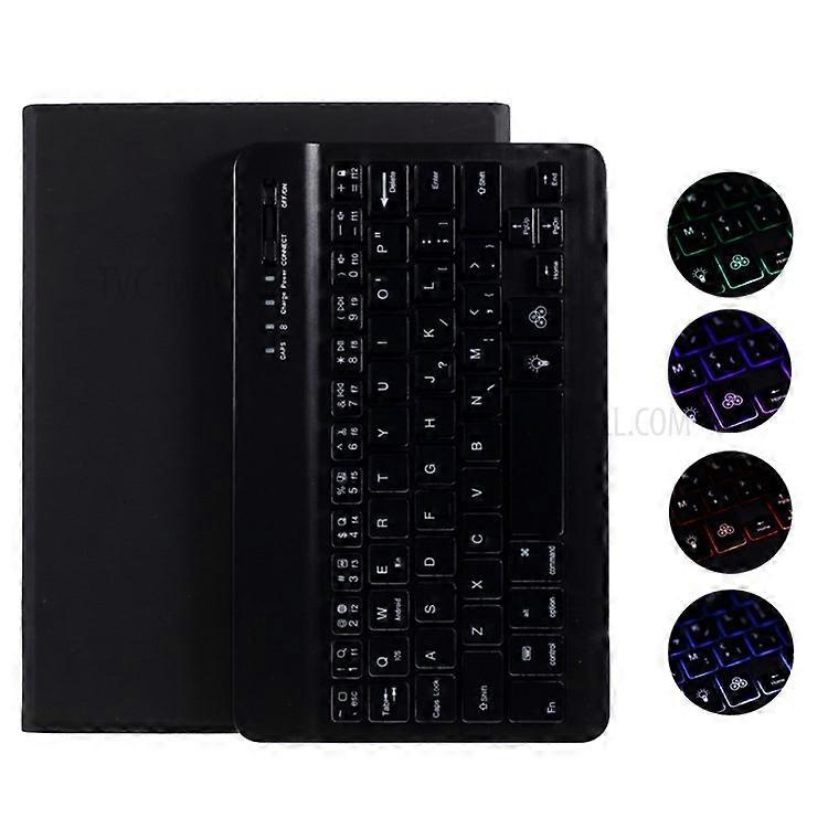 Skin Texture Leather Case+Bluetooth Keyboard with Backlit Compatible For iPad Mini 2/iPad Mini/iPad Mini 4/iPad Mini (2019) 7.9 in
