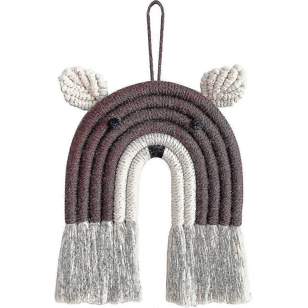 Macrame - Macrame Wall Tapestry - Handmade - Cute Animals - Kid Birthday Wall Decor
