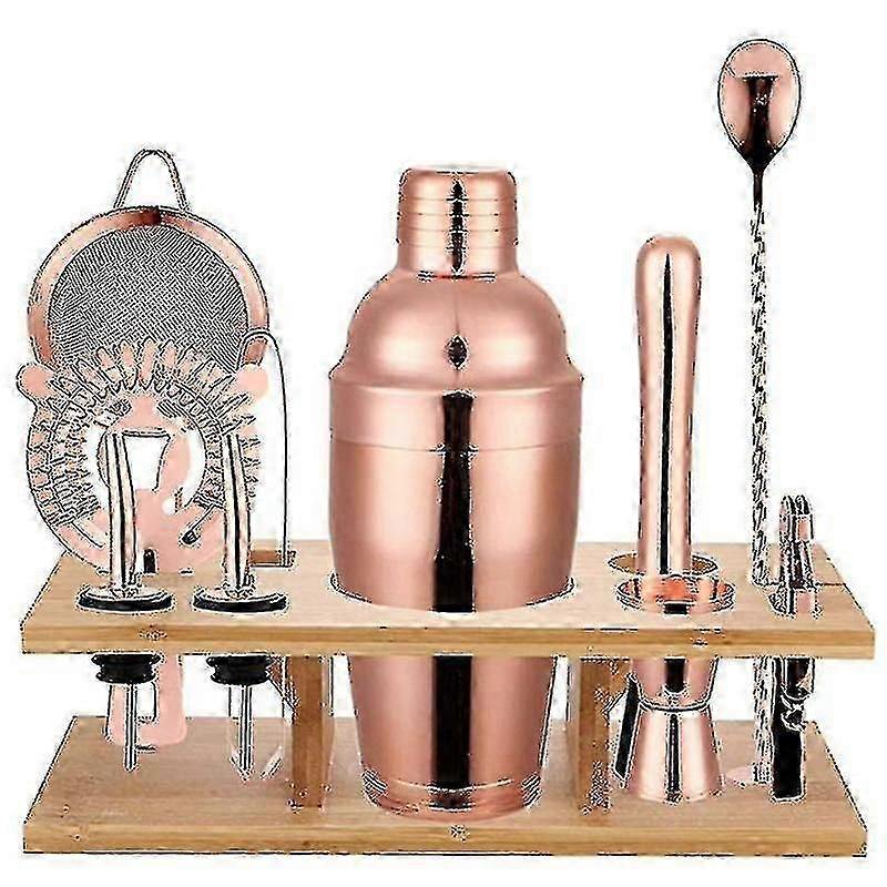 11 件 750 毫升鸡尾酒调酒器 Y 闪亮不锈钢英式鸡尾酒调酒器套装颜色