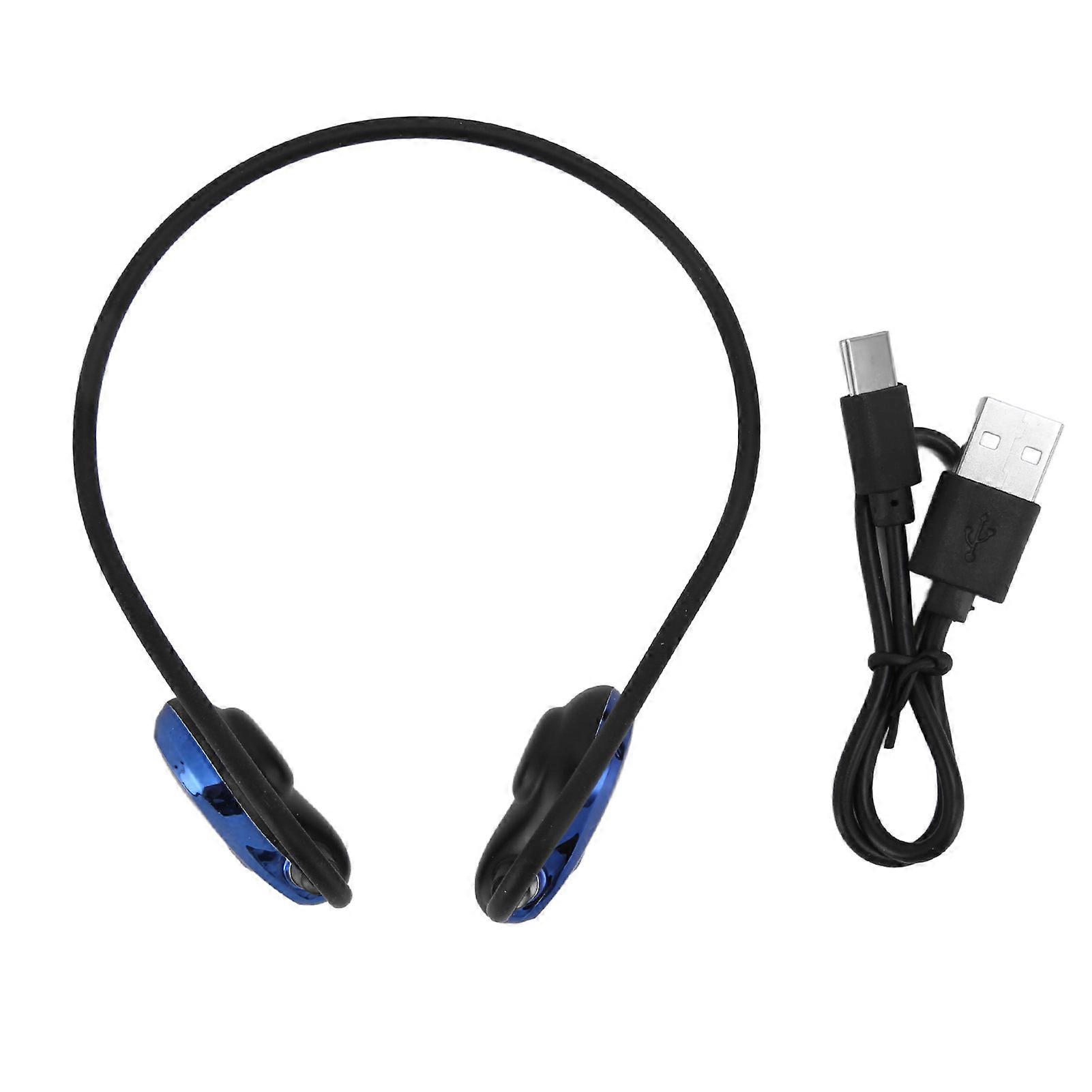 Casque o stéréo multifonction à oreille ouverte, réduction du bruit, sans fil, Bluetooth 5.3, pour le sport, la course à pied, le quotidien, bleu