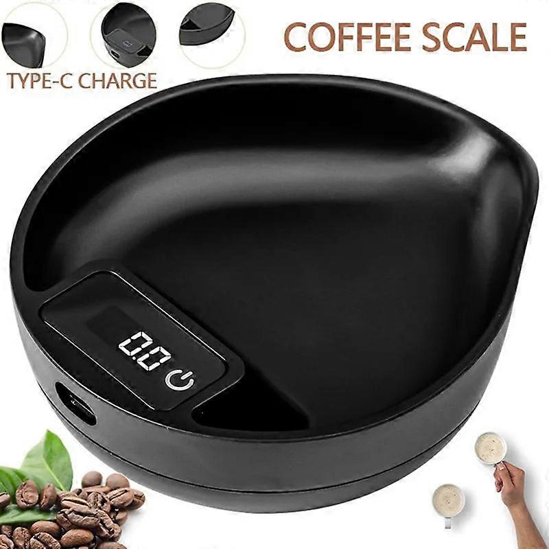 Mini Coffee Electronic Scale Espresso Weighing Display Tray Portable Multifunction Small Scale Home Kitchen Cafe Use