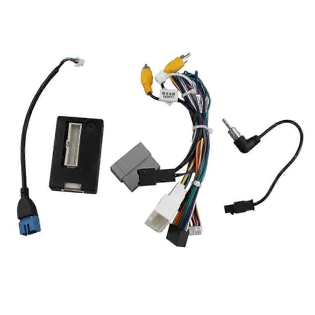 16pin Car Stereo Wire Harness Adapter Decoder Power Cable With Canbus Box For Journey