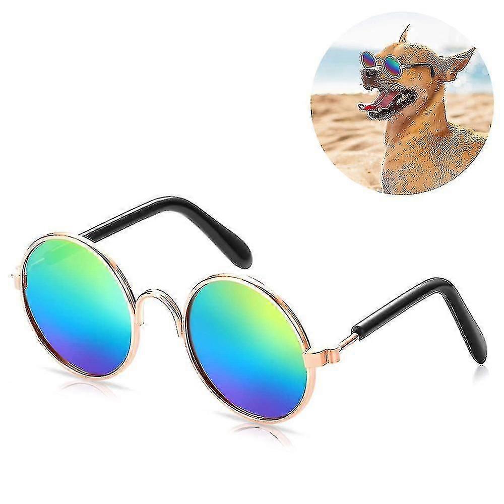 Funny Cute DogRetro Fashion Sunglasses Glasses Transparent Eye-wear Protection PuppyTeacher Bachelor Glasses Pet Photos Props For Small Dog