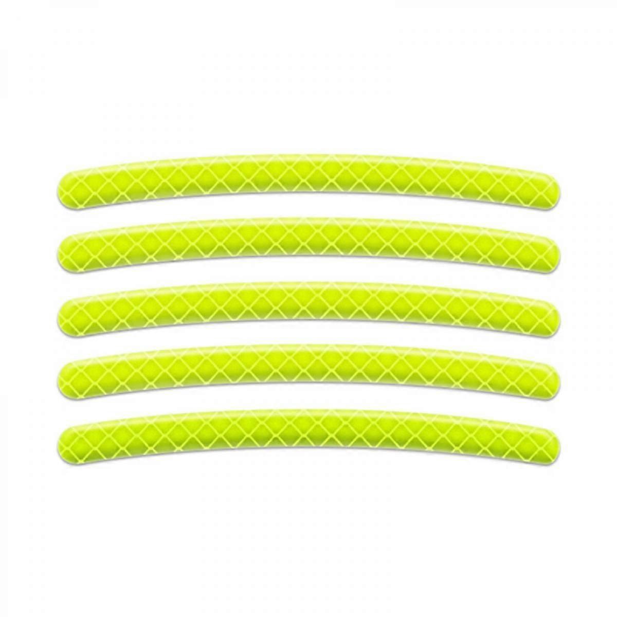 20PCS Reflective Car Wheel Decorative Stripe Stickers, Night Safety Warning Car Stickers, Anti-Scratch Reflective Stickers Car