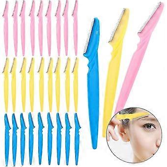 Ladies Razors Shavers Eyebrows Shapers Eyes Brows Trimmers Tools 30pcs