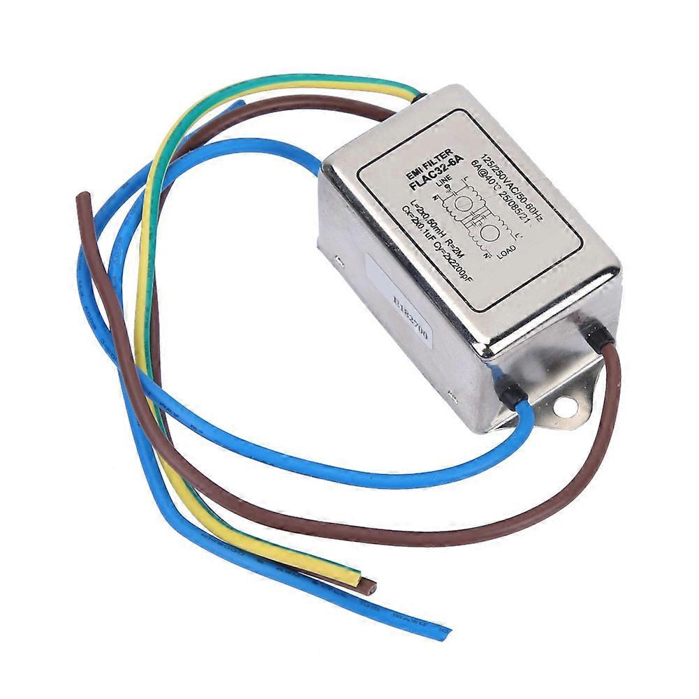 FLAC32-6A High Frequency Power EMI Filter Power Supply Filter 115/250VAC 50/60Hz