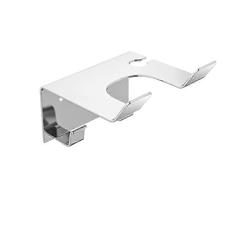 Wall-mounted hair dryer holder shelf for space-saving bathroom storage