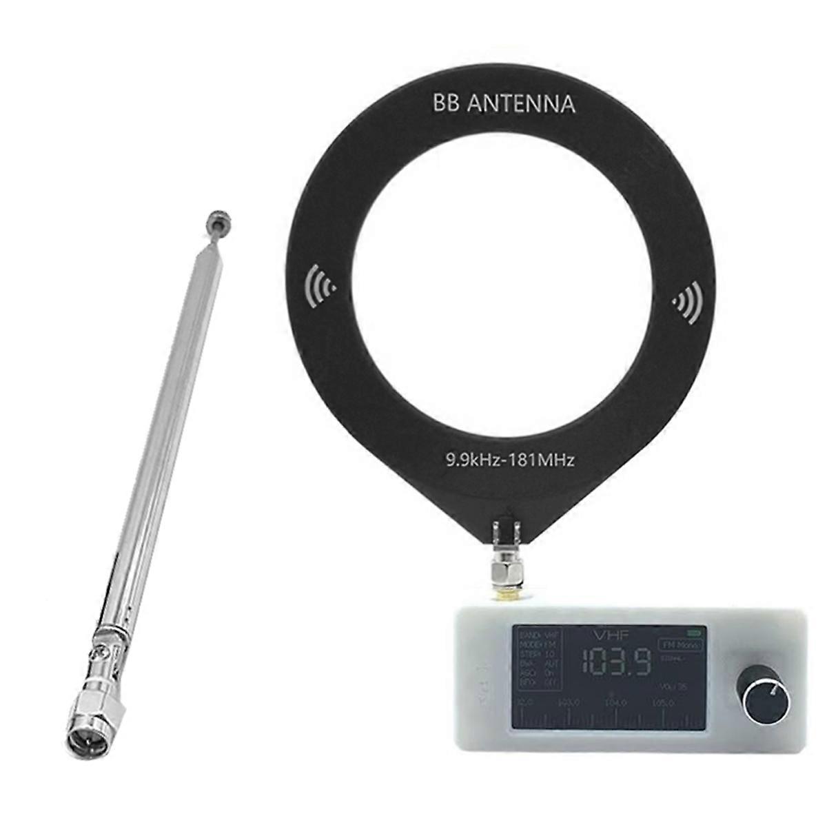 SI4732 Mini Radio Receiver 9.9KHz-181MHz+2XAntenna Portable Shortwave Radio Receiver SW LW AM FM SSB SI4732 Radio A