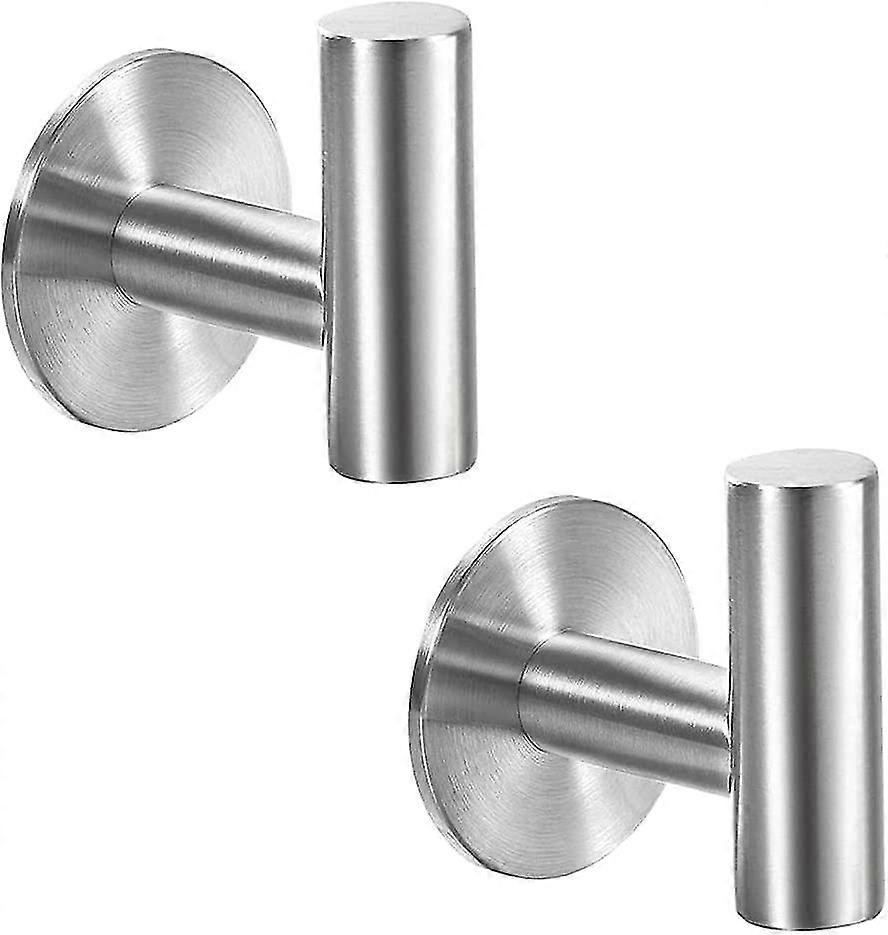 Adhesive Towel Hooks Heavy Duty Stainless Steel Wall Mounted Coat Hook for Towels, Robe, Hat, Sponges, Keys