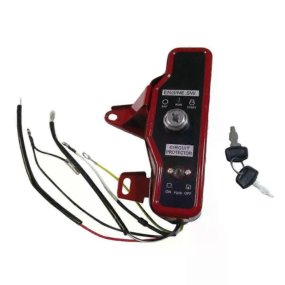 Gasoline Engine Water Pump F Electric Start Key Control Switch Control Box 168F/170F Tillage Engineering Machine Engine