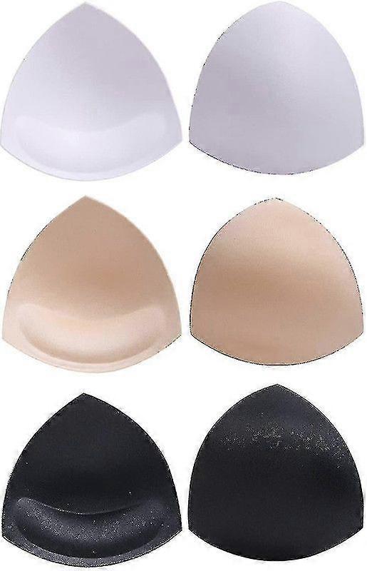 Bra Pads Bikini Pad Bra Inserts Push-up Pad, 3 Colors, Triangle Shape, Black_FC10