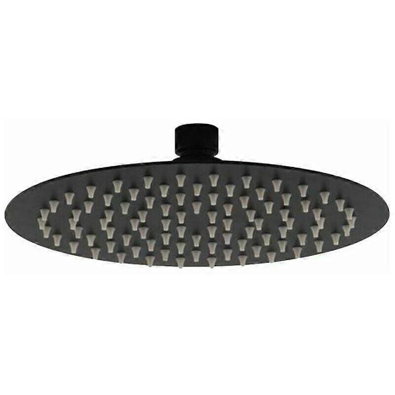 Runder Duschkopf in Mattschwarz Mattschwarz - Ø 200 mm - Mattschwarz