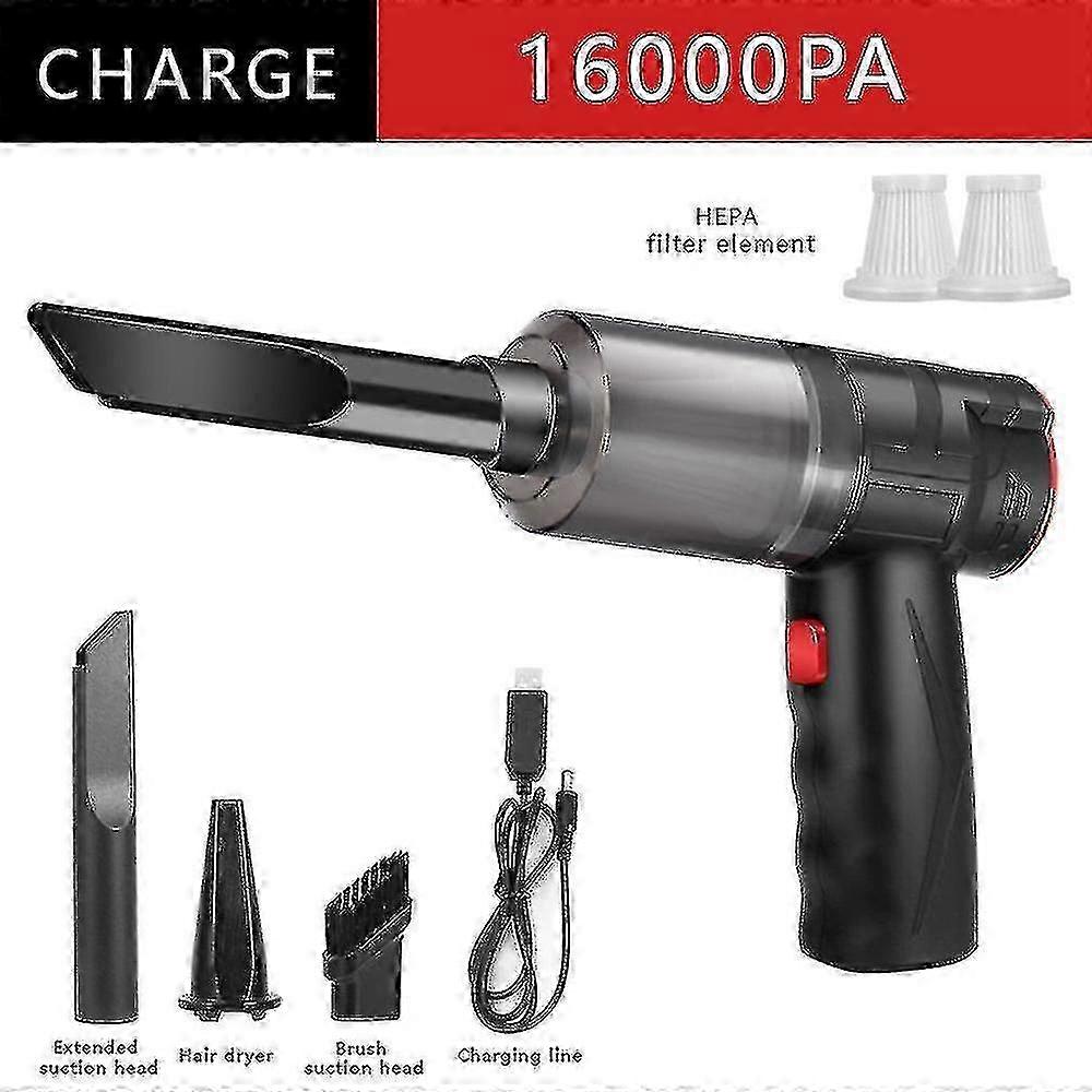 Cordless Vacuum Cleaners, 16000Pa Powerful Suction Vacuum Cleaners Handheld with Multi-Nozzles, 6000mAh Battery, Brushless Motor, Adjustable Portable Mini Vacuum for Home, Cars, Pet (Black Yellow Cordless Vacuum Cleaners, 16000Pa Powerful Suction Vacuum Cleaners Handheld with Multi-Nozzles, 6000mAh Battery, Brushless Motor, Adjustable Portable Mini Vacuum for Home, Cars, Pet (Black Yellow