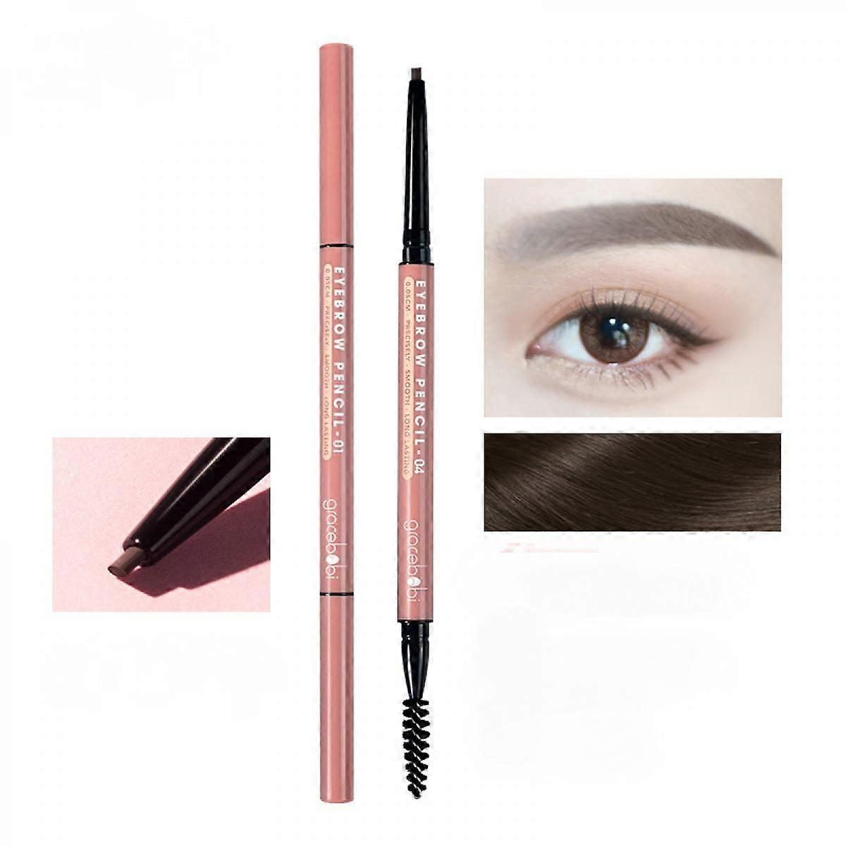 Eyebrow Pencil, Micro Precision Brow Definer Pencil, Triangular Tip Shape, Define, Fill Brows Creates Natural Looking