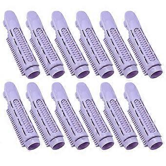 12 stk volumgivende hårrotklemme, selvgrep fluffy hårrotklemmer for kort og langt hår, naturlige fluffy hårkrøller rulleklips, DIY curler hårsti