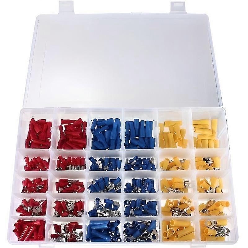 Marchelec 480PCS Insulated Terminals Electrical Crimp Flat Connector Assortment