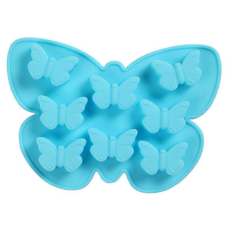 8 Butterfly Cake Mold Silicone Chocolate Candy Baking Molds Butterfly Shape Ice Cube Tray For Baking Cake Soap Bread Muffin Mold
