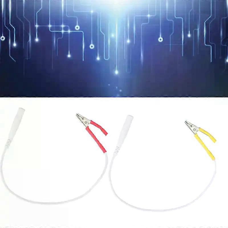 5pcs Clip Clamp Test Cable Electrode Accessories for Electronic Acupuncture Roller Manual Massage Tool