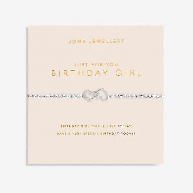 Forever Yours Just For You Birthday Girl Silver 17.5cm Bracelet 6153