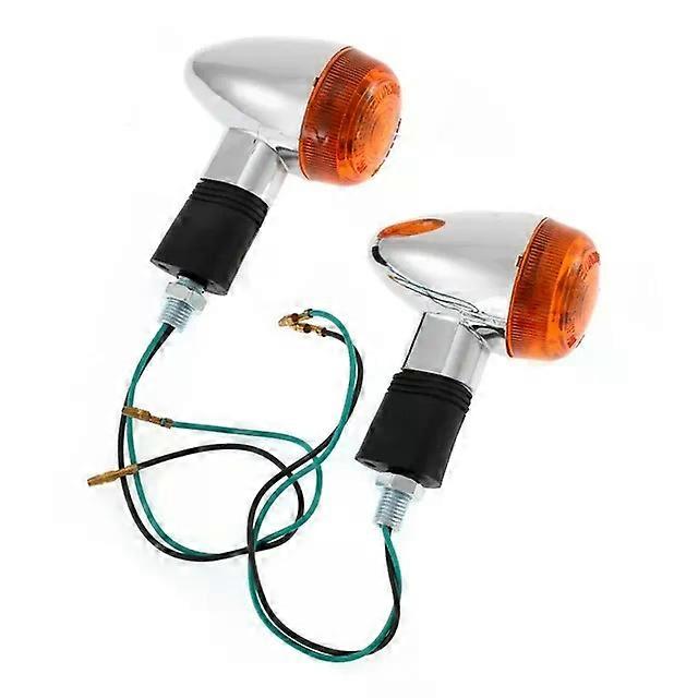 1/2 Pair 12V Motorcycle Turn Signals Light Motorbike Modified Front and Rear Signal Lamp
