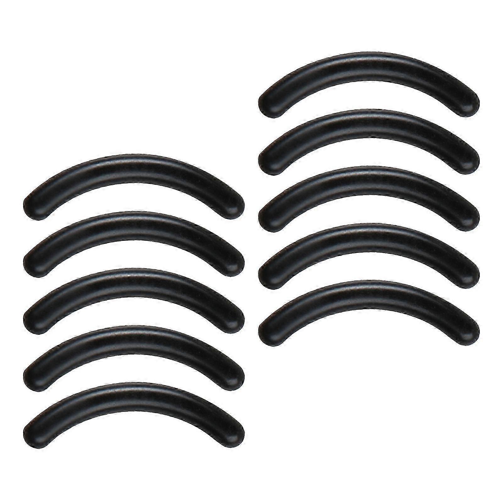 10x Silicone Eyelash Curler Refills, Replacement Pads Portable, Easy to Install Makeup Tools