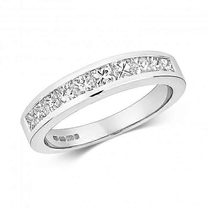 Diamond Jewellery 18K White Gold Ring with 10 Diamonds RDQ137W